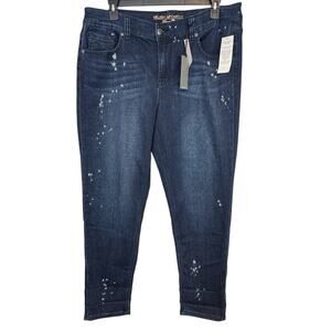 Melissa McCarthy Seven7 Girlfriend Splatter Jeans NWT